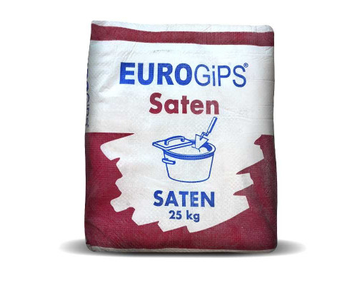 Шпаклівка гіпсова фінішна Eurogips Saten, 25 кг