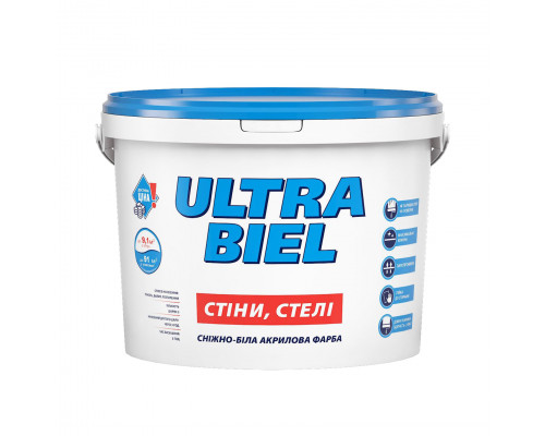 Фарба акрилова водоемульсійна Sniezka Ultra Biel 1,4 кг