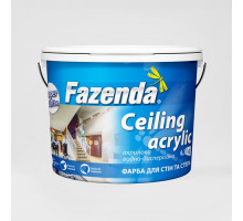 Фарба інтер'єрна для стін і стелі Ceiling acrylic TM Fazenda, 1,2 кг