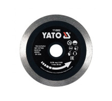 Диск діамантовий суцільний YATO 125x22,2x1,6 мм (YT-59952)