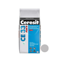 Затирка для швів Ceresit CE 33 Plus 110, світло-сіра, 2 кг