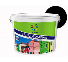 Гумова фарба для дахів і цоколів, чорна RAL 9017, 3,6 кг, ТМ Colorina