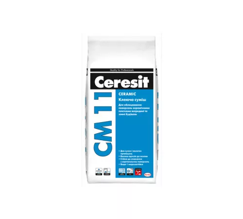 Клей для плитки Ceresit CM 11 Ceramic, 5 кг