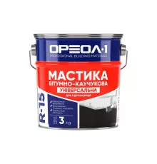 Мастика бітумно-каучукова універсальна Ореол-1, 3 кг